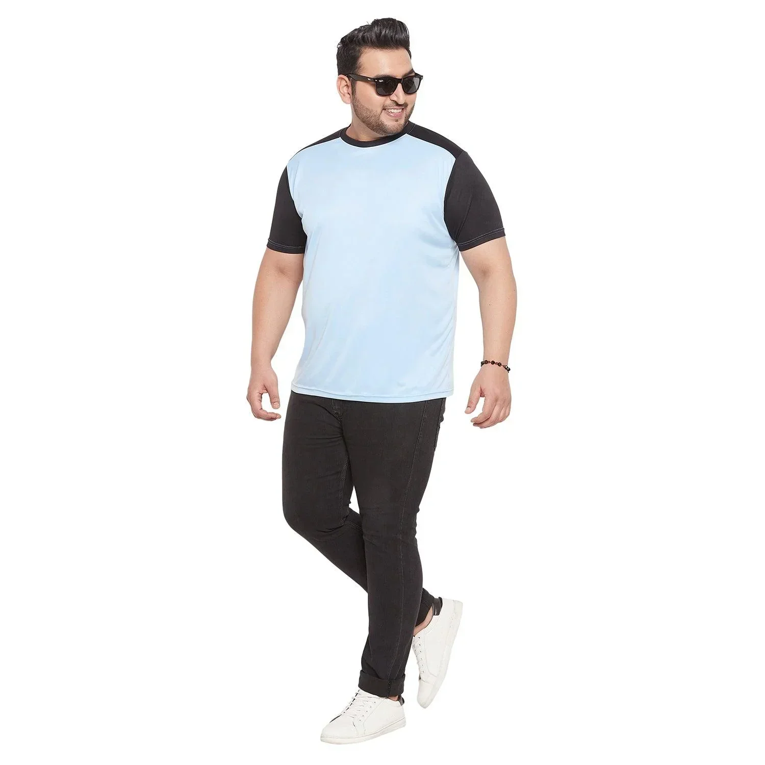 Men Plus Size Maddox Colorblock Round Neck Tshirt