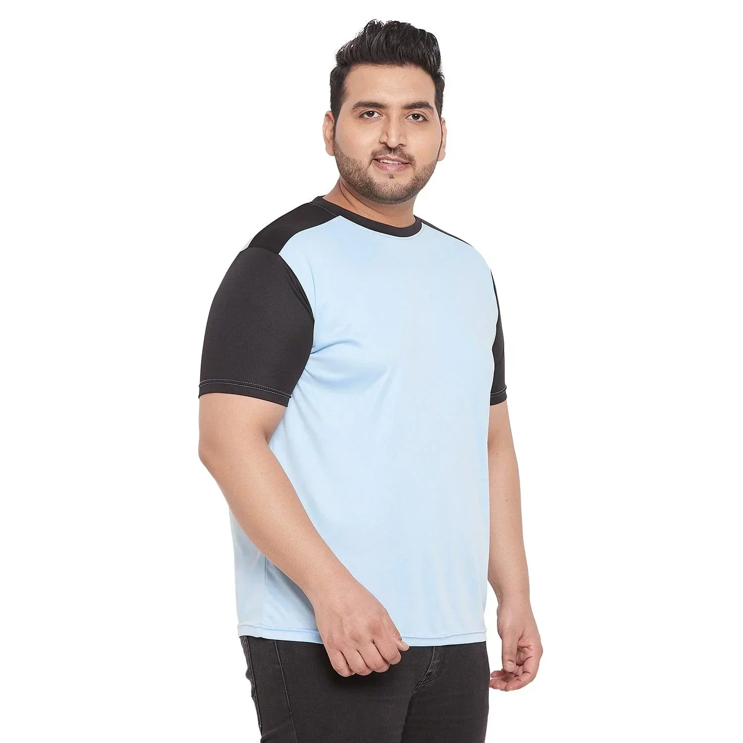 Men Plus Size Maddox Colorblock Round Neck Tshirt - Image 4