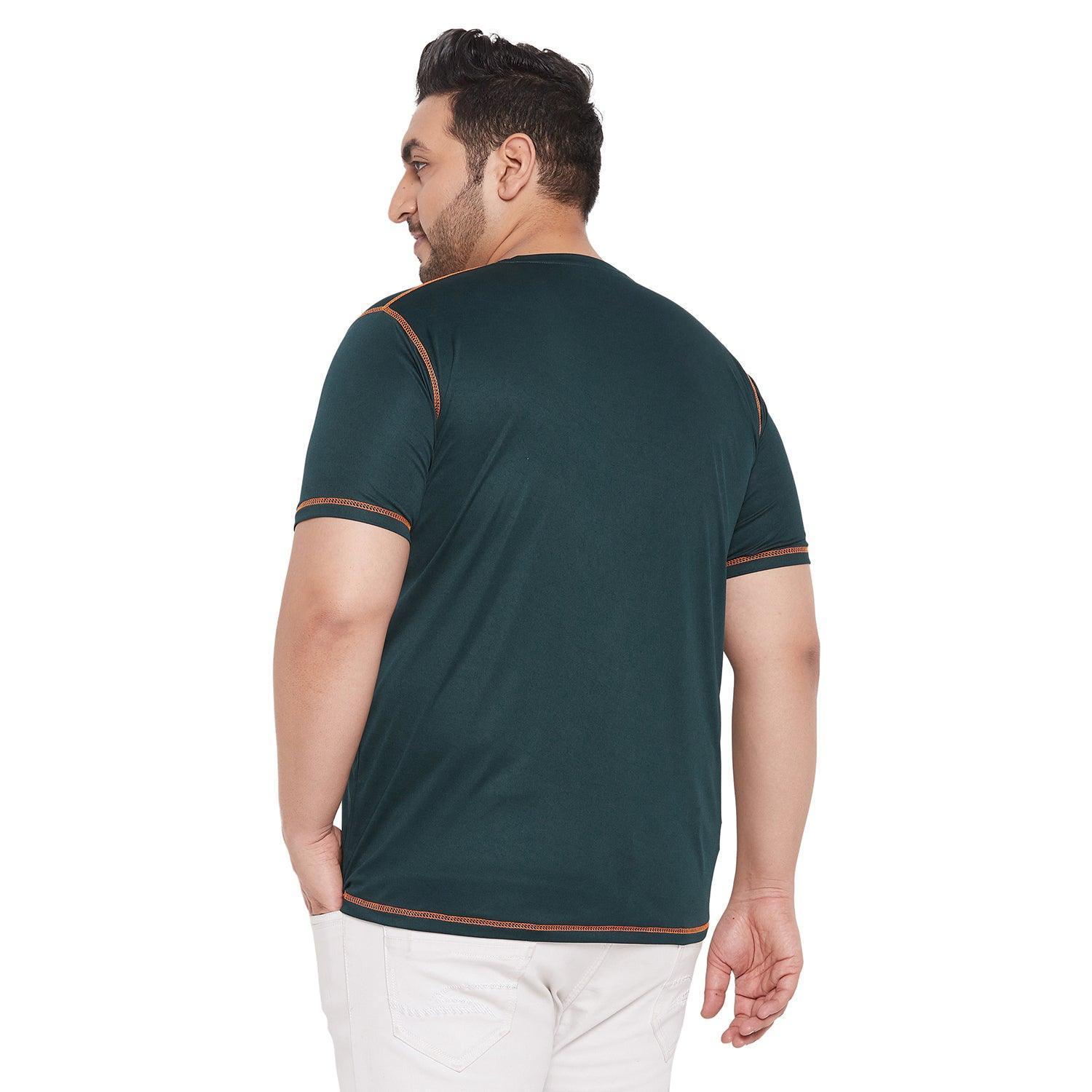 Men Plus Size Malchi Solid Round Neck Tshirt - Image 5