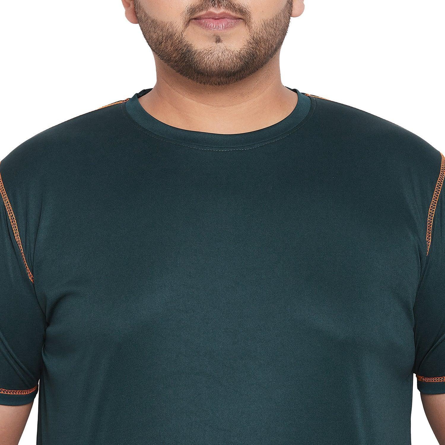 Men Plus Size Malchi Solid Round Neck Tshirt - Image 6