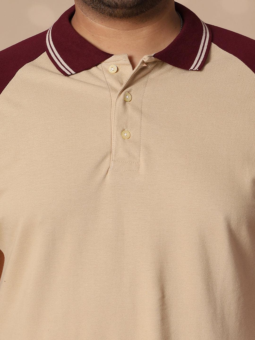 Men Plus Size Malfoy Colorblock Polo Tshirt - Image 6