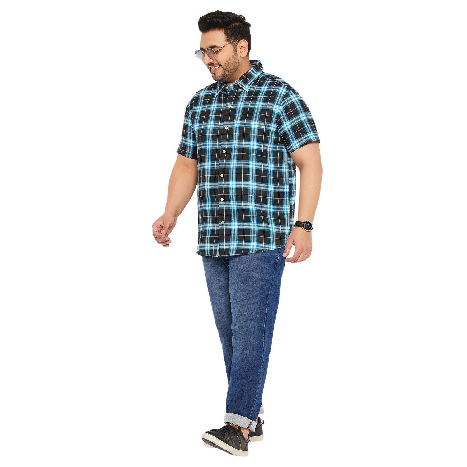 Men Plus Size Medigo Checked Shirt - Image 2
