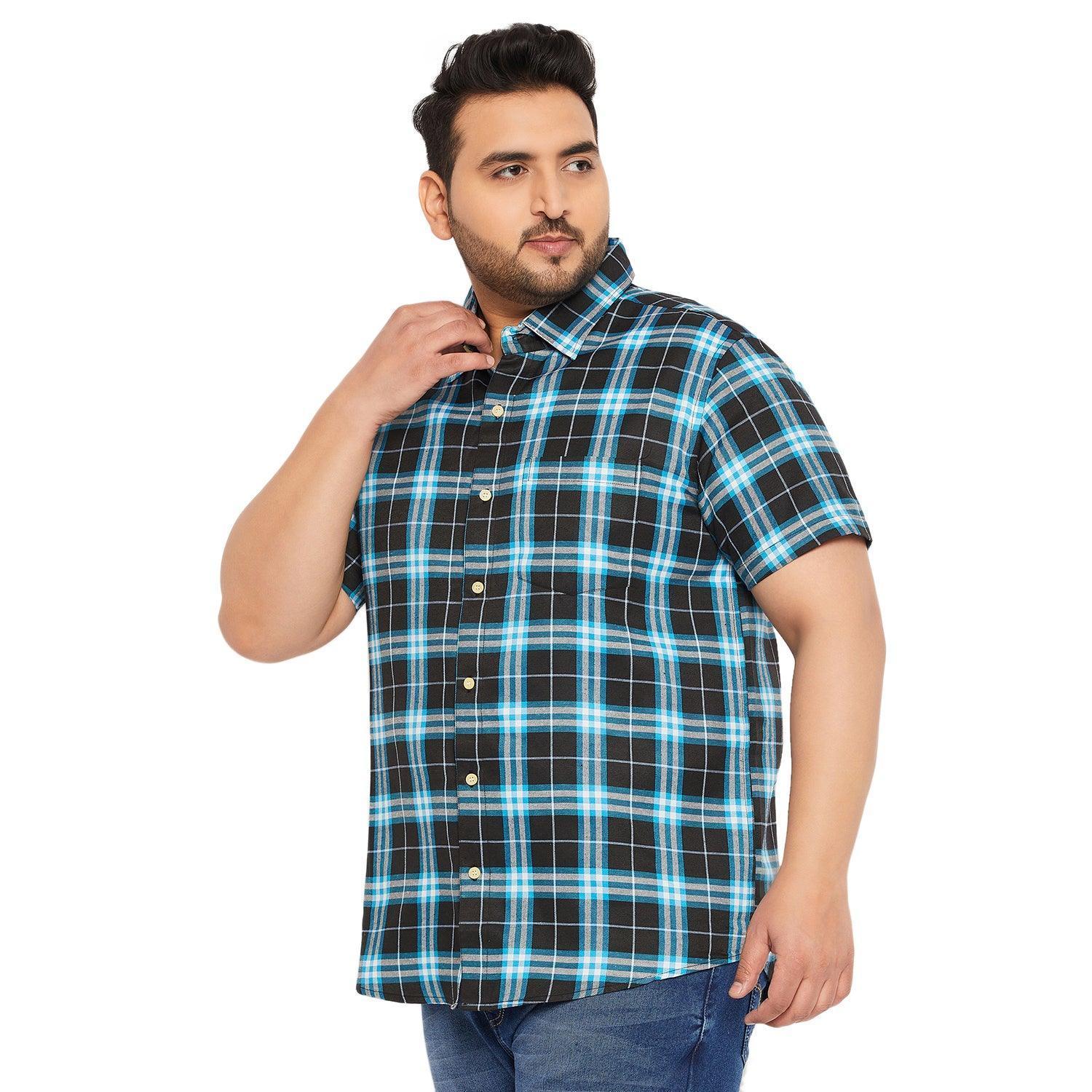 Men Plus Size Medigo Checked Shirt - Image 3