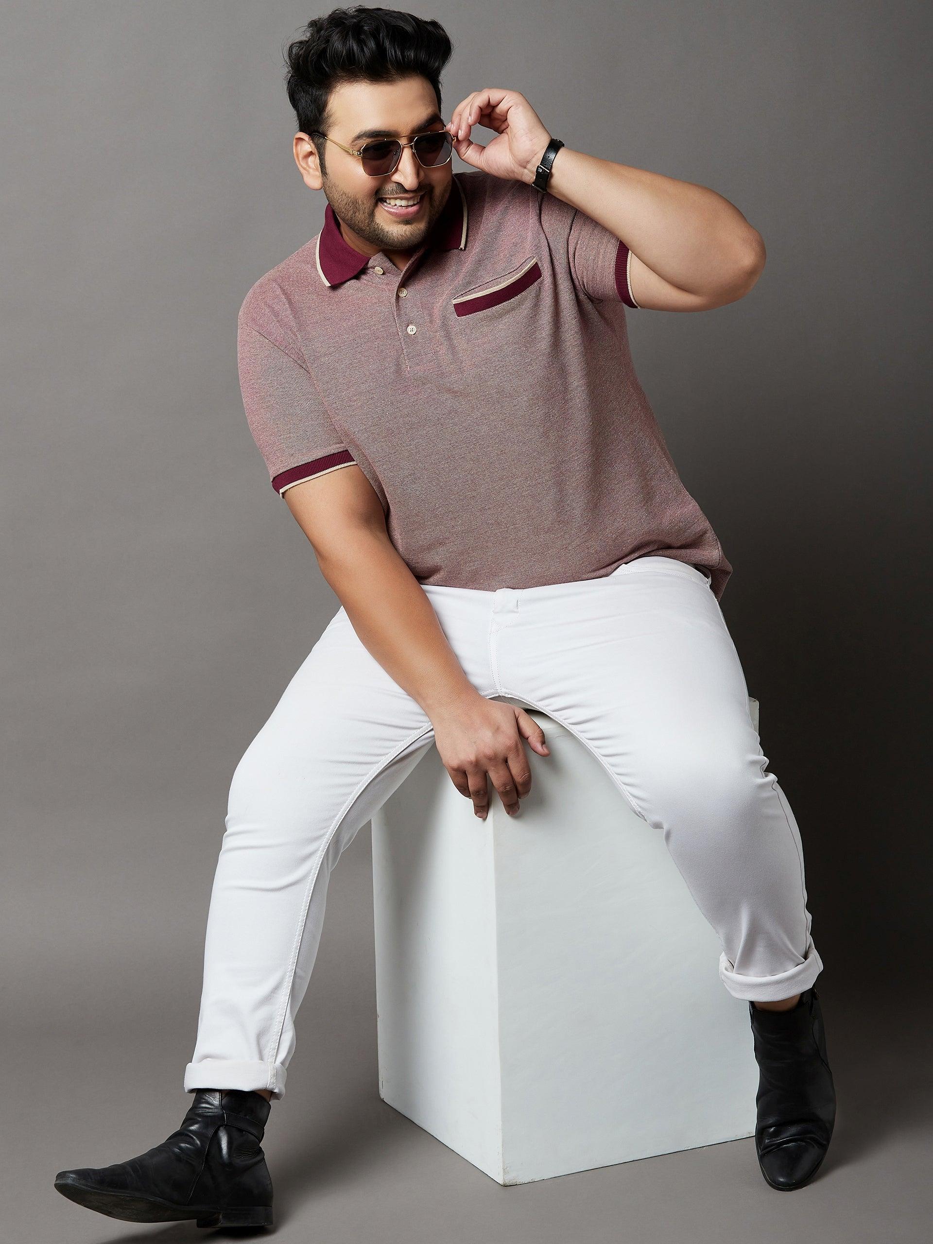 Men Plus Size Melva Solid Polo Tshirt - Image 7