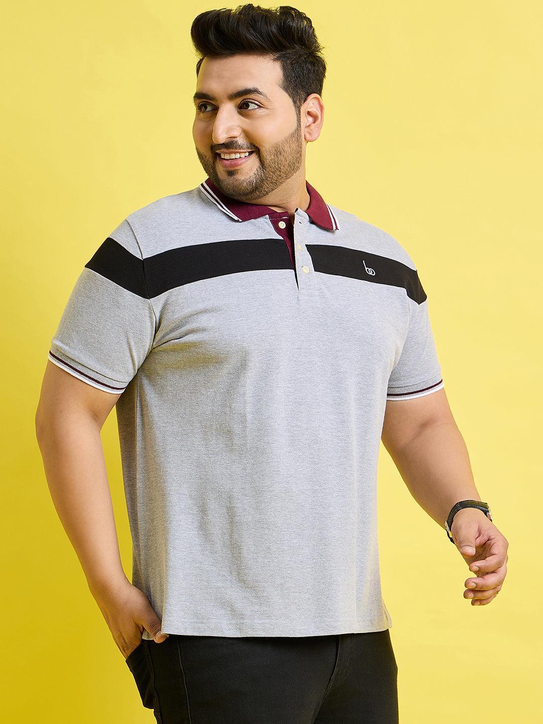 Men Plus Size Mercury Colorblock Polo Tshirt - Image 5