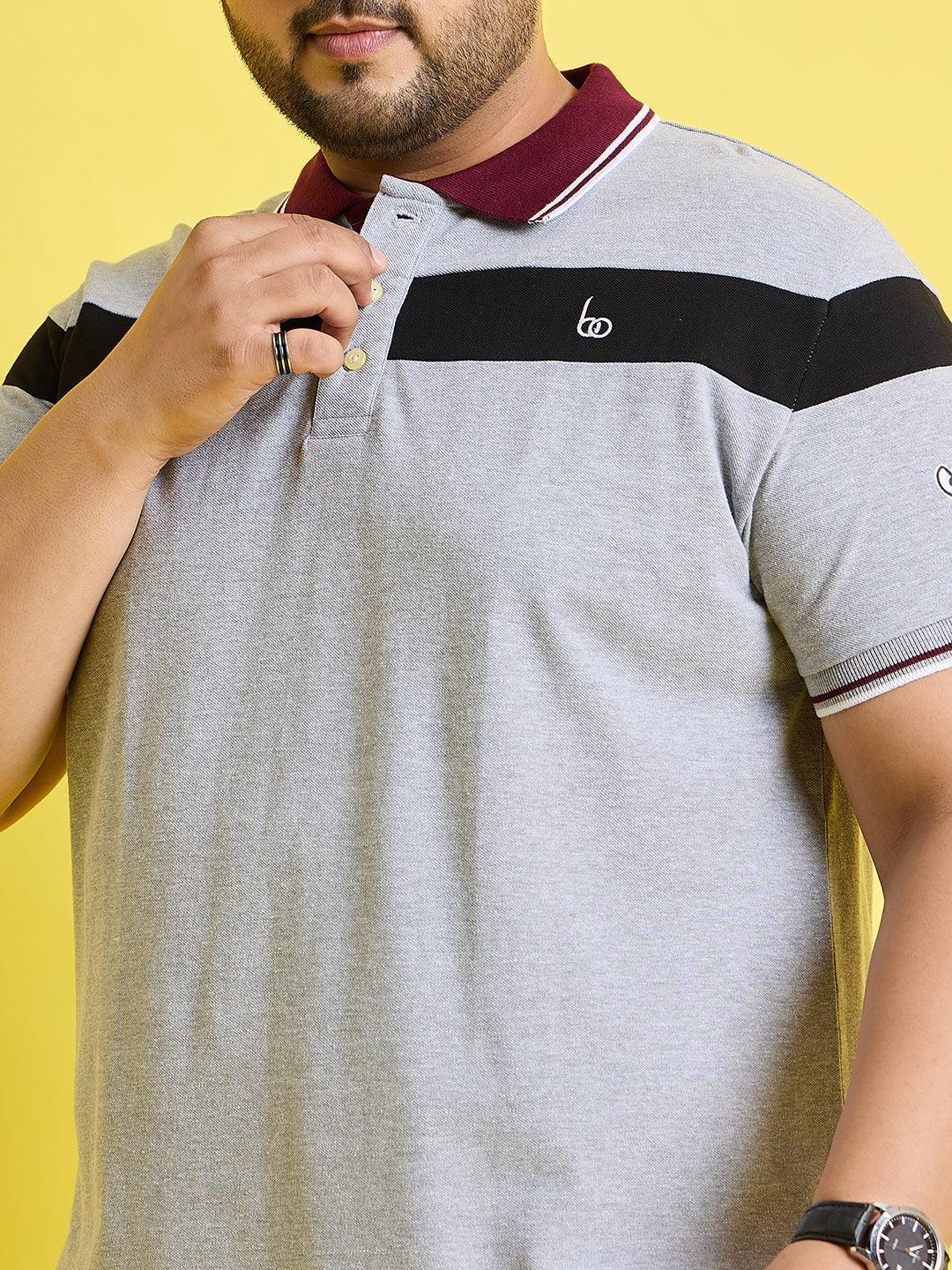 Men Plus Size Mercury Colorblock Polo Tshirt - Image 7