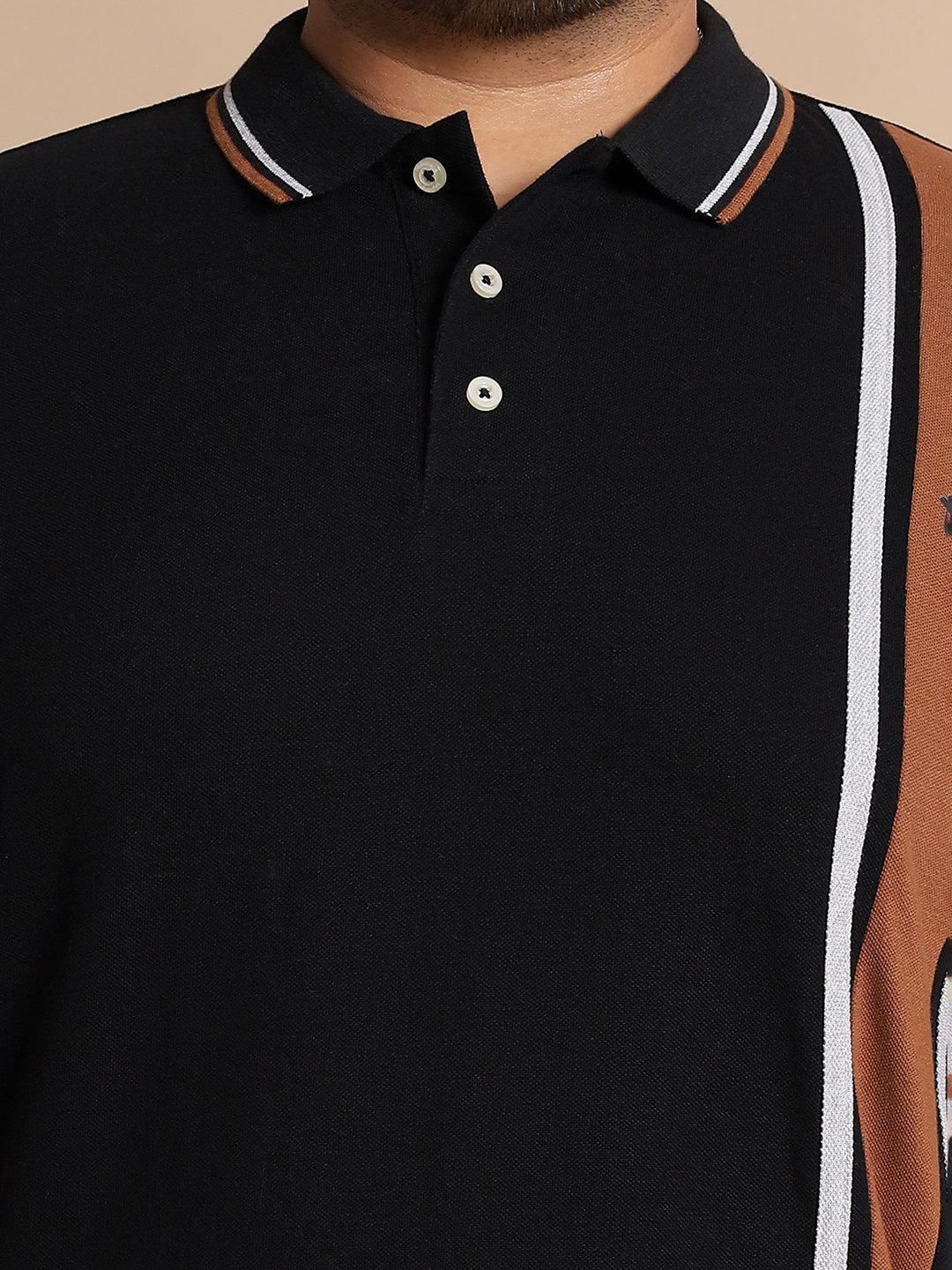 Men Plus Size Mexico Colorblock Polo Tshirt - Image 6