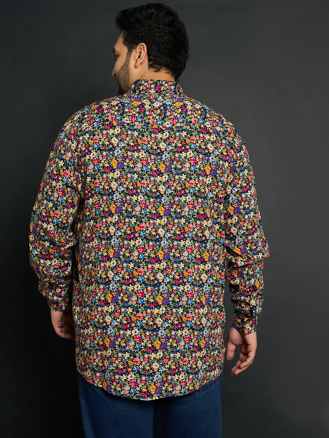 Men Plus Size Miguel Floral Kurta - Image 5