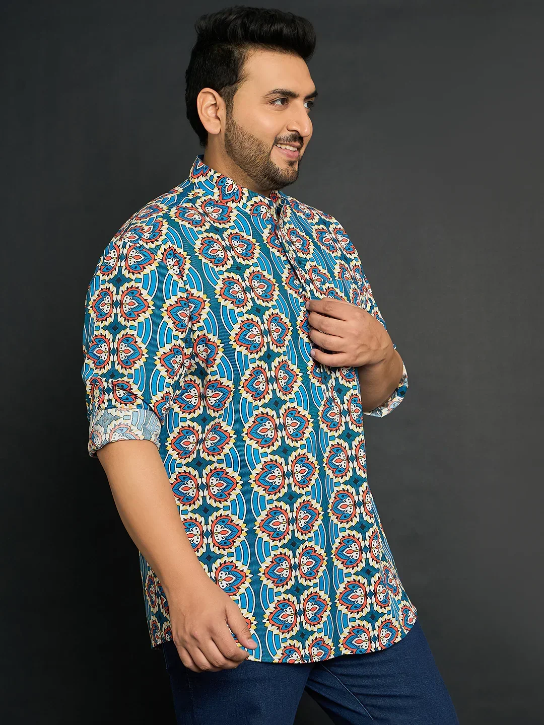 Men Plus Size Milo Paisley Kurta - Image 4