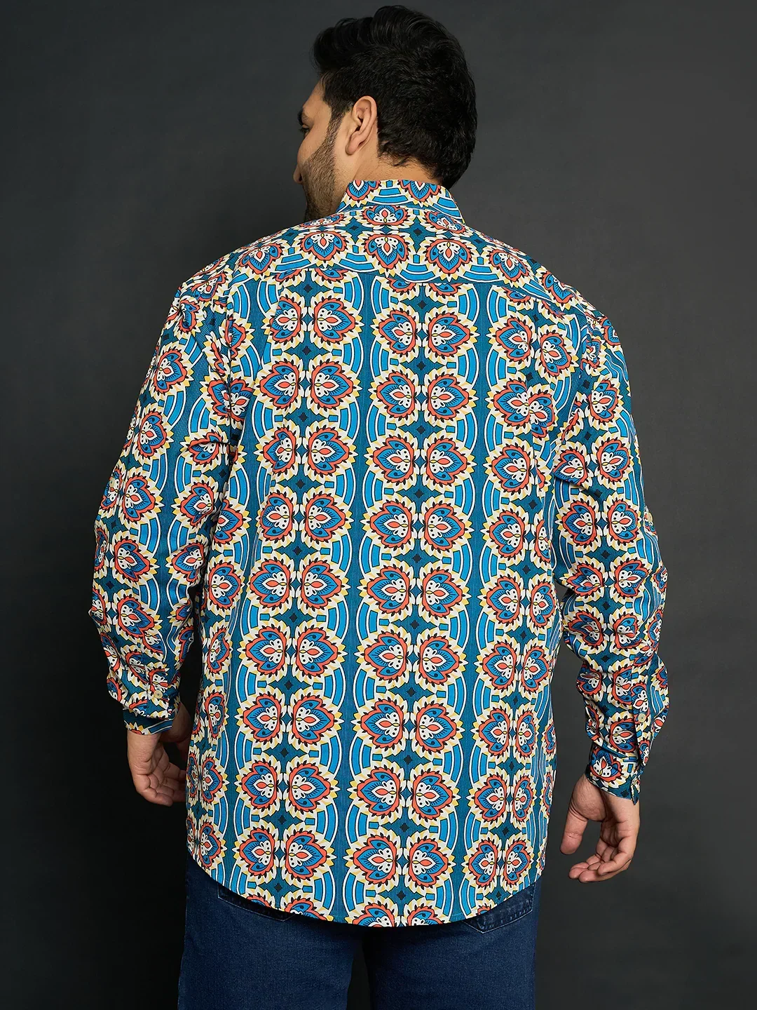 Men Plus Size Milo Paisley Kurta - Image 5
