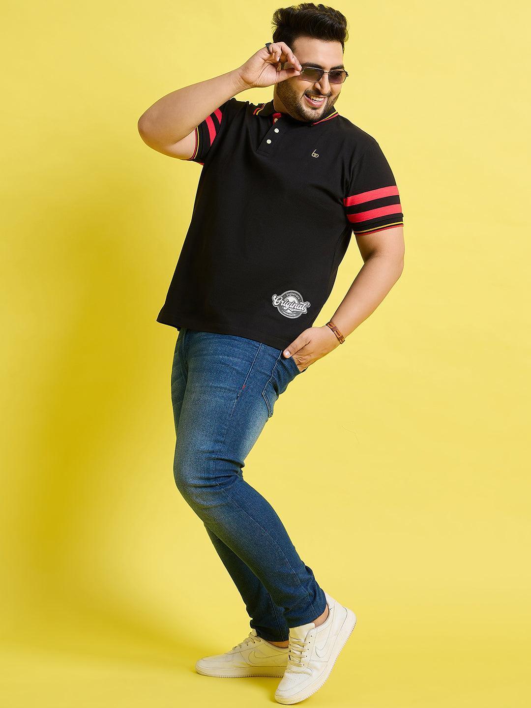Men Plus Size Miron Solid Polo Tshirt - Image 3
