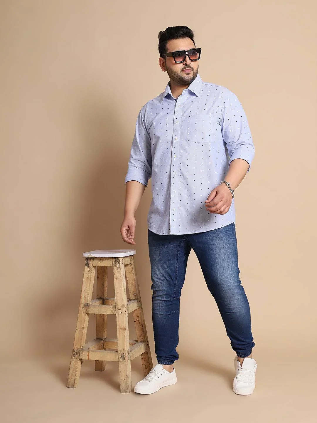 Men Plus Size Moding Printed Shirt - Image 2