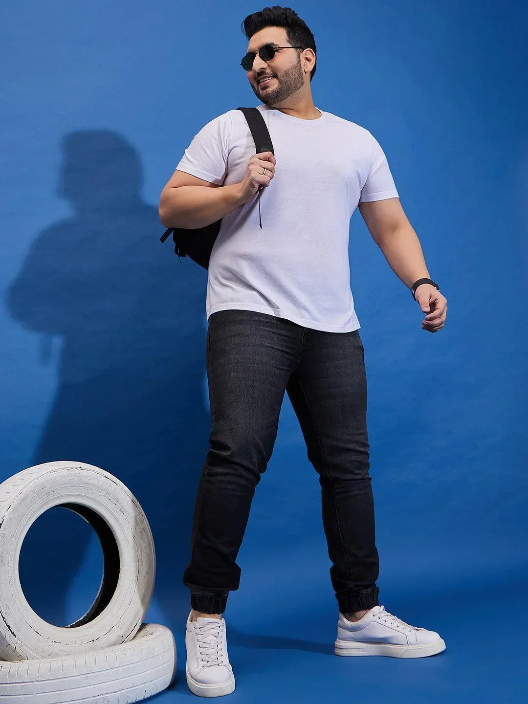 Men Plus Size Monald Washed Jeans - Image 2