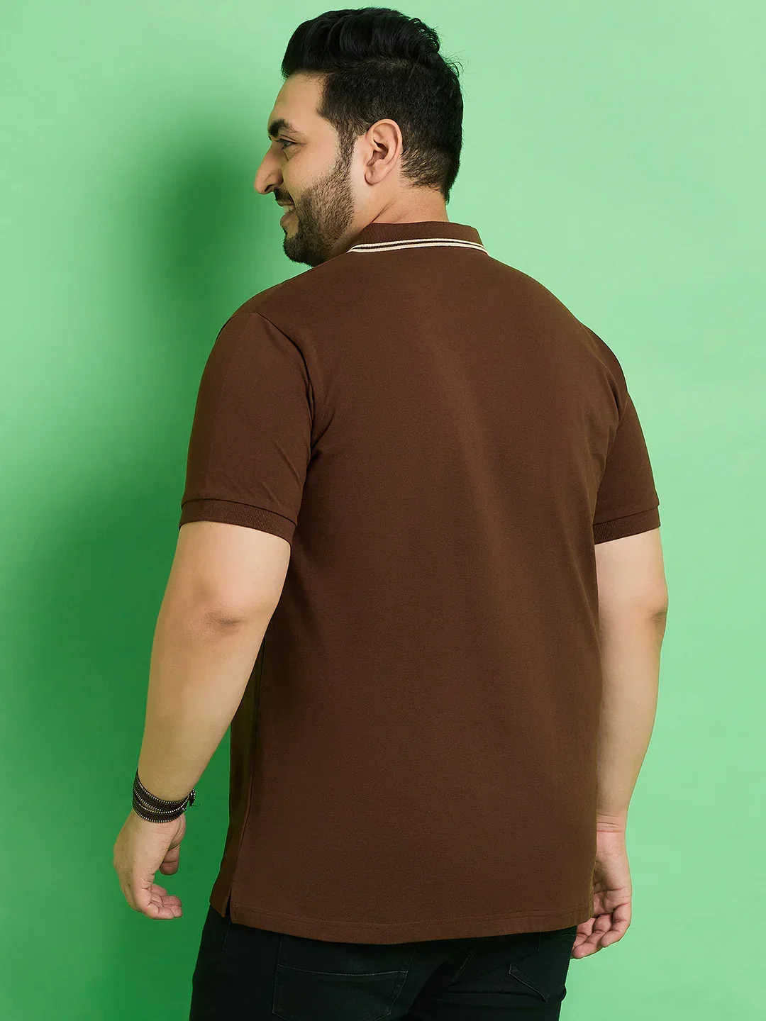 Men Plus Size Moye Printed Polo Tshirt - Image 5
