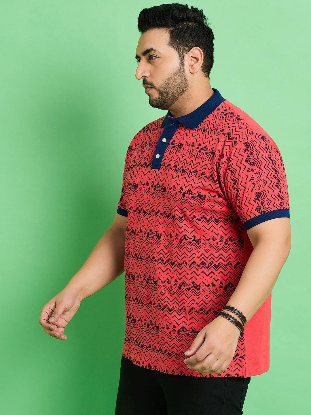 Men Plus Size Muan Printed Polo Tshirt - Image 3