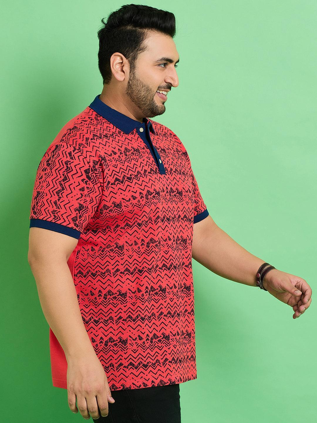 Men Plus Size Muan Printed Polo Tshirt - Image 4