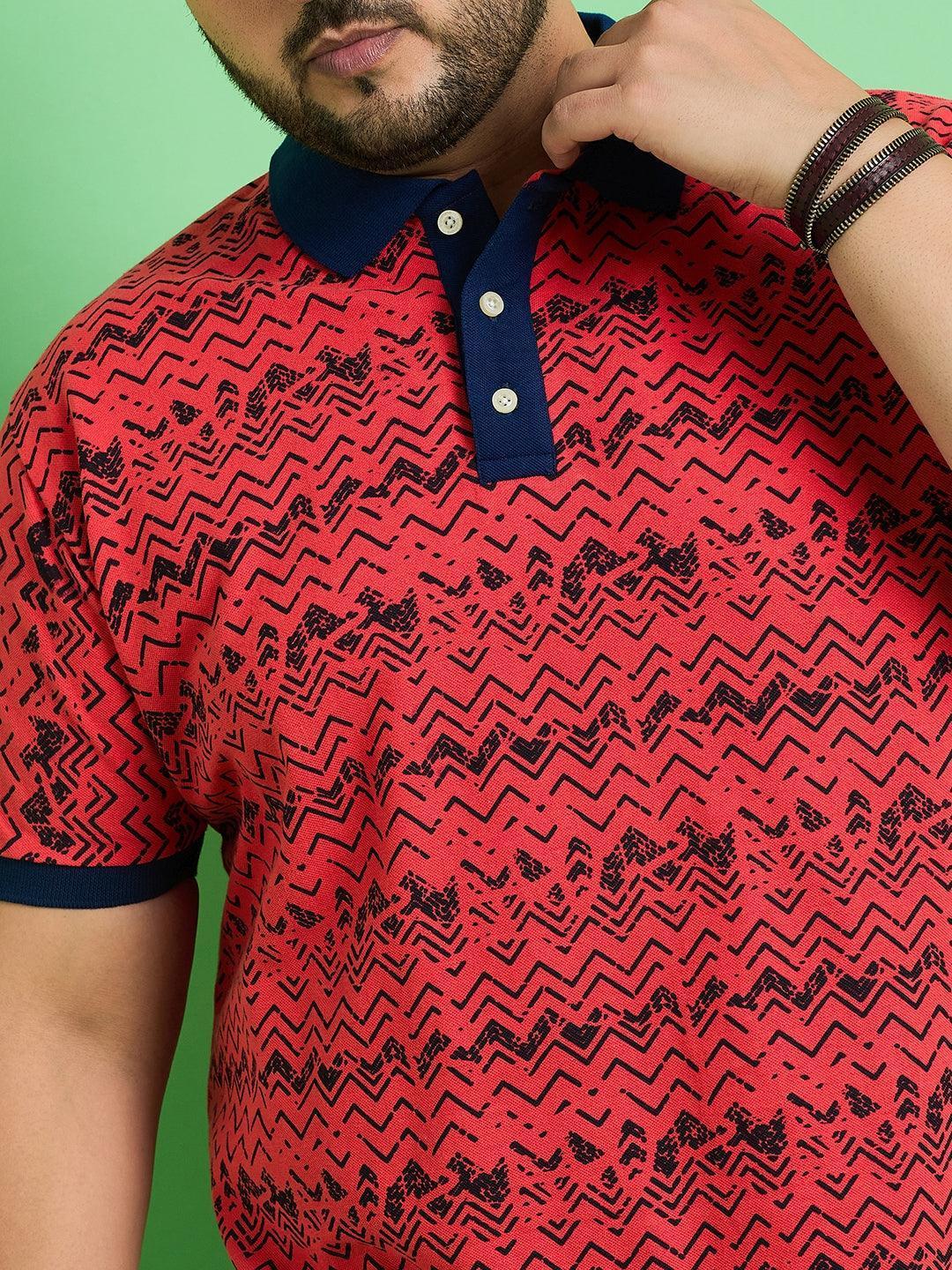 Men Plus Size Muan Printed Polo Tshirt - Image 6