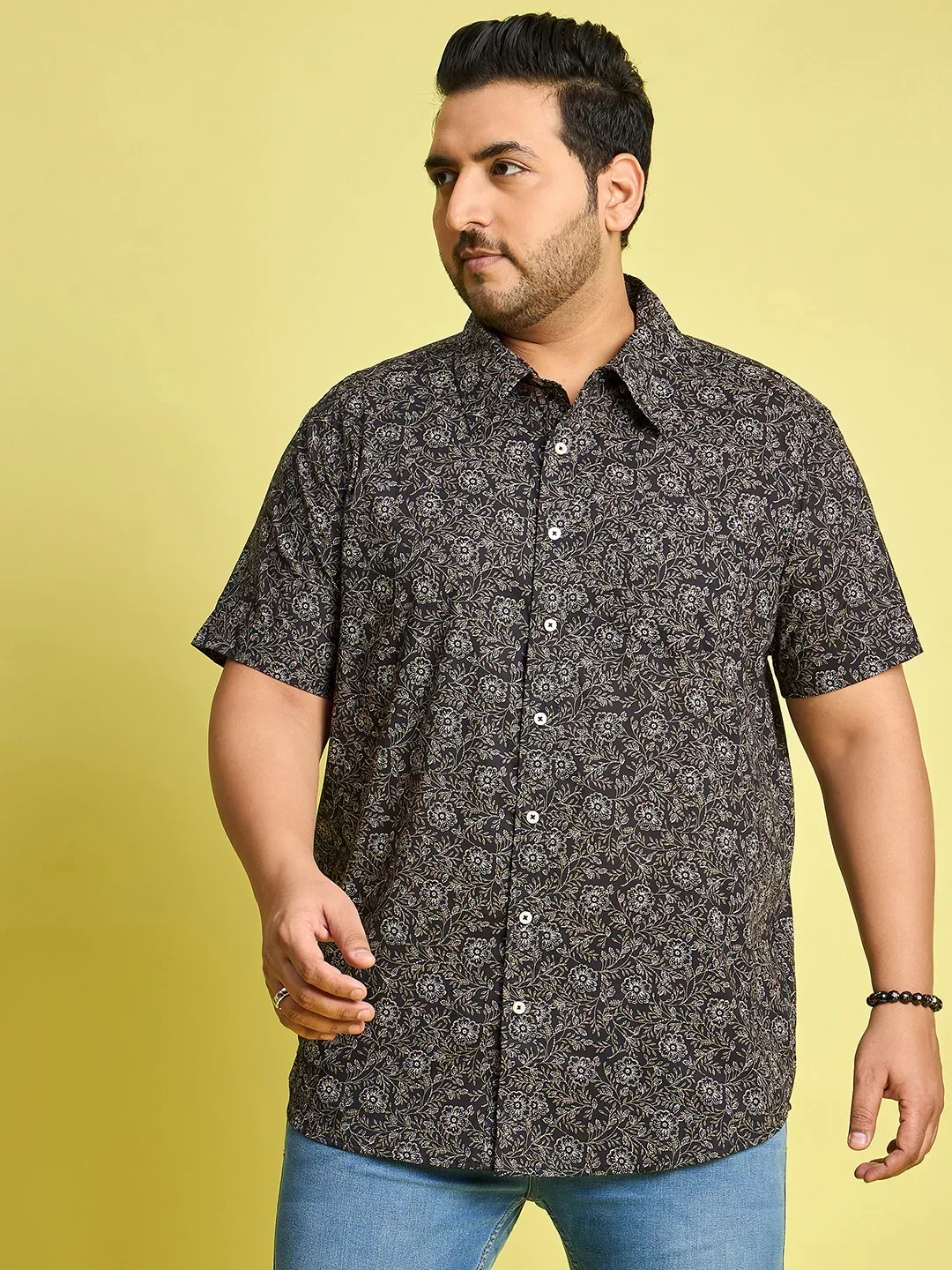 Men Plus Size Munich Printed Shirt - Image 5
