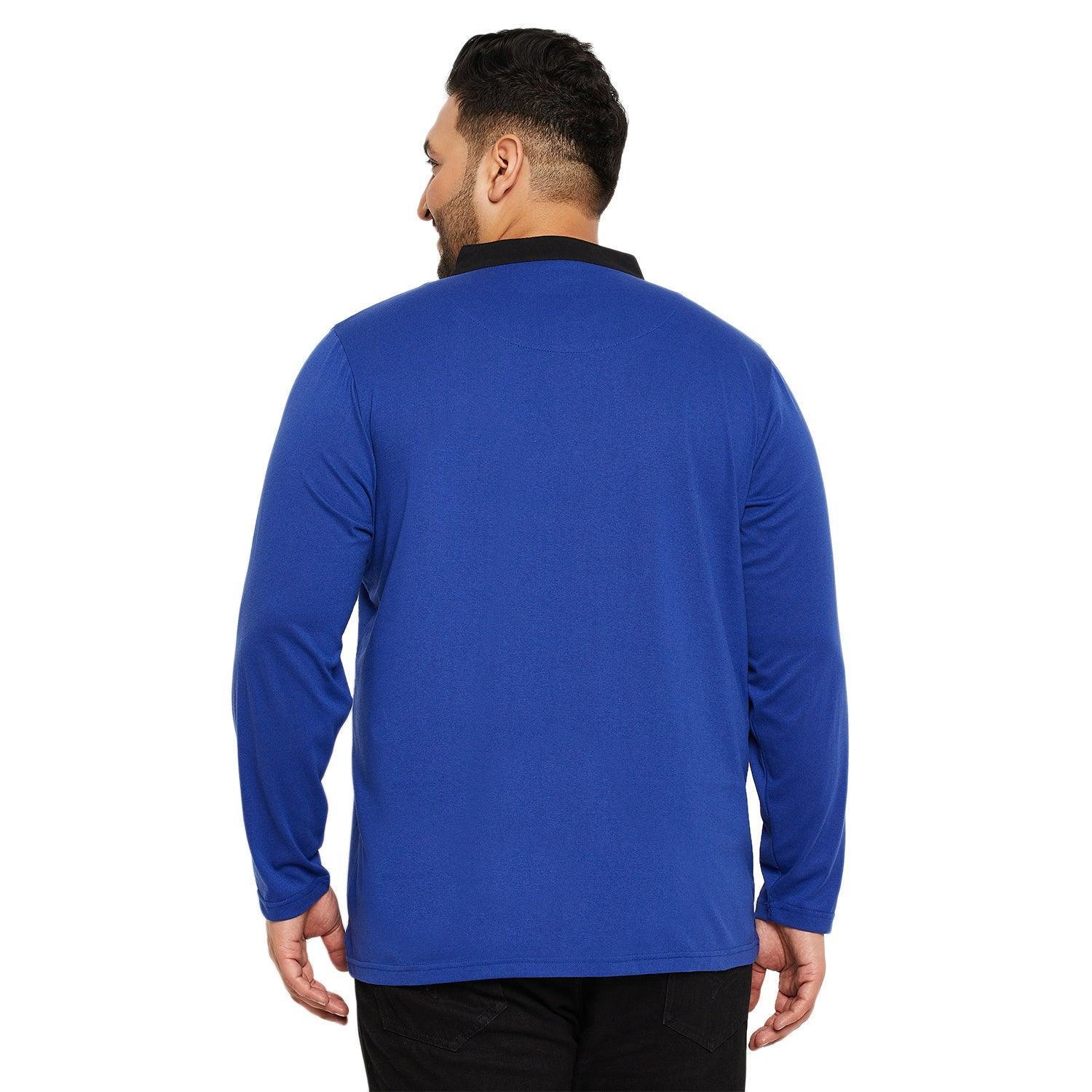 Men Plus Size Natto Solid Henley Tshirt - Image 5