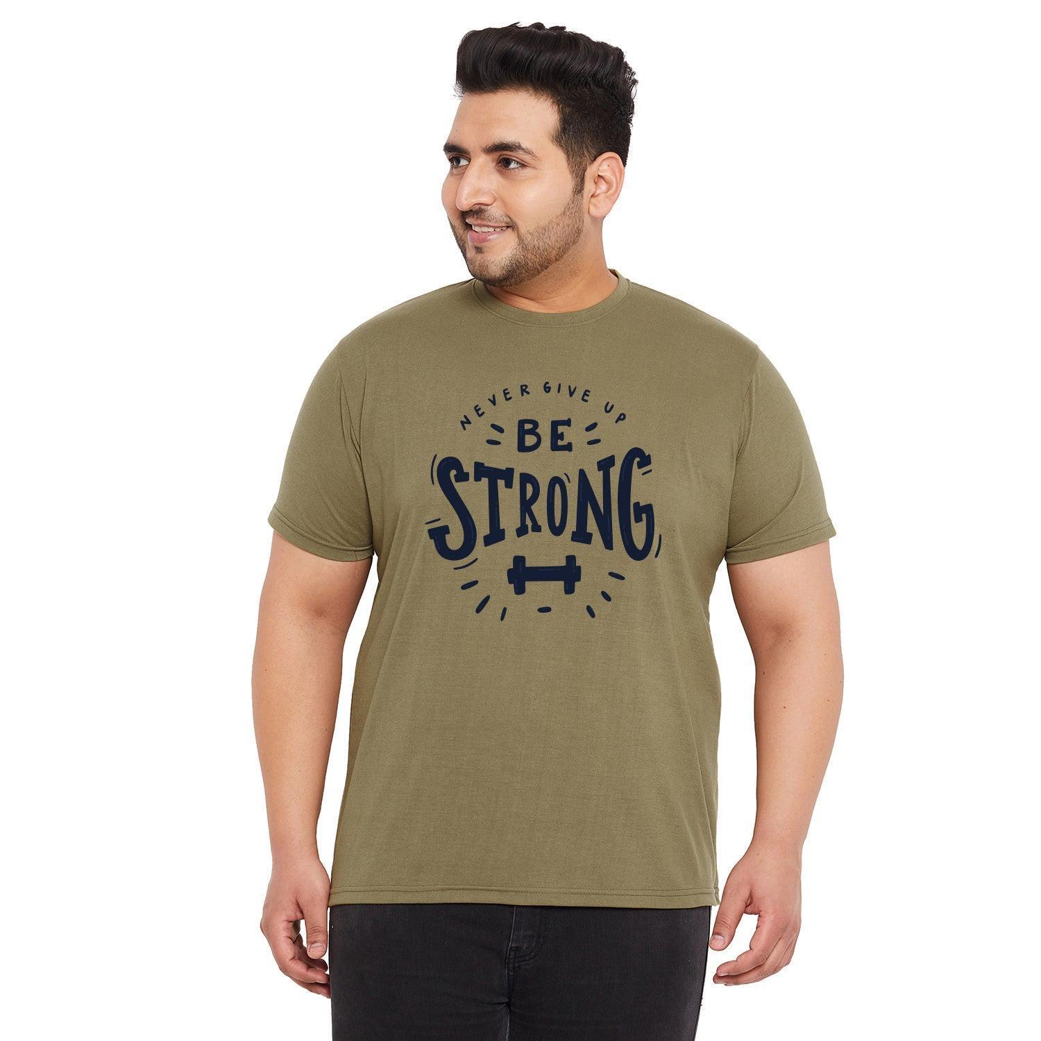 Men Plus Size Nepter Printed Round Neck Tshirt - Image 2