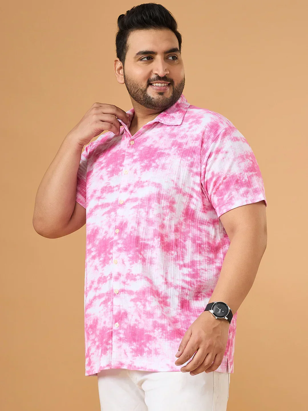 Men Plus Size Nimbus Multicolor Printed Casual Shirt - Image 5