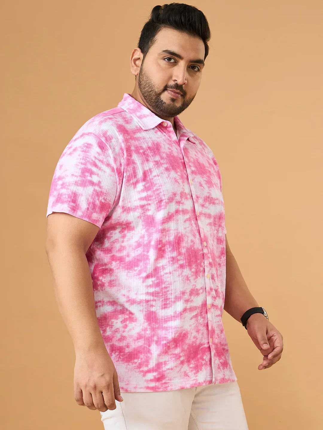 Men Plus Size Nimbus Multicolor Printed Casual Shirt - Image 6