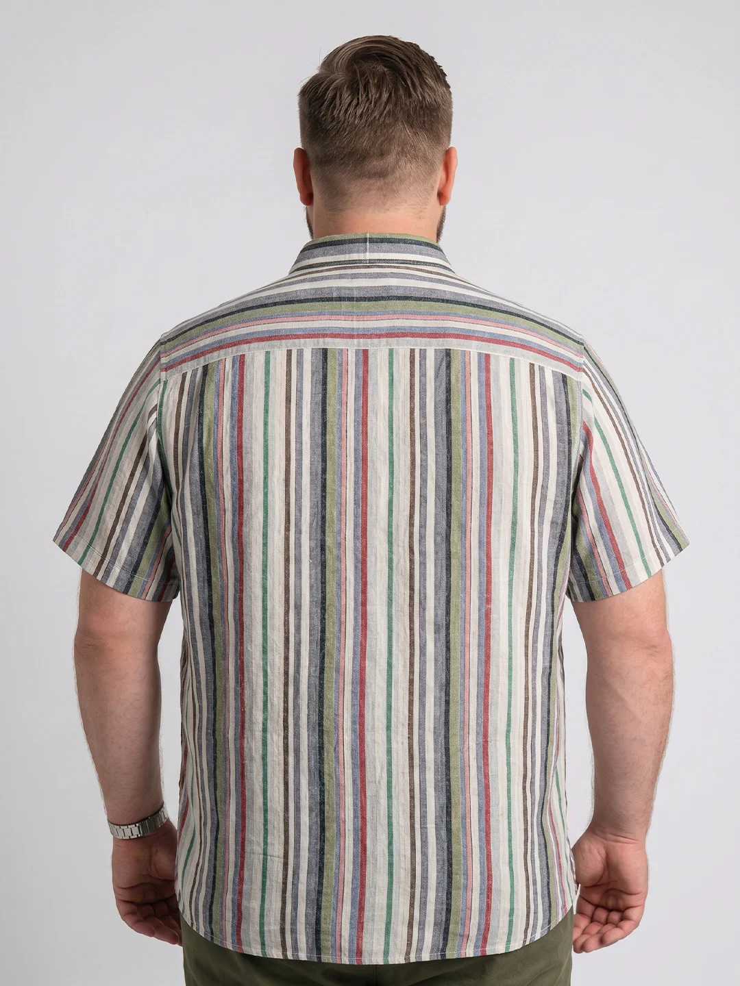 Men Plus Size Norvellae Multi Textured Shirts - Image 3