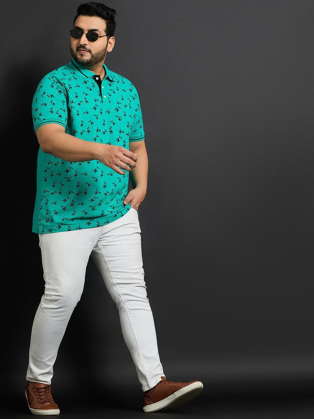 Men Plus Size Ntara Printed Polo Tshirt - Image 2