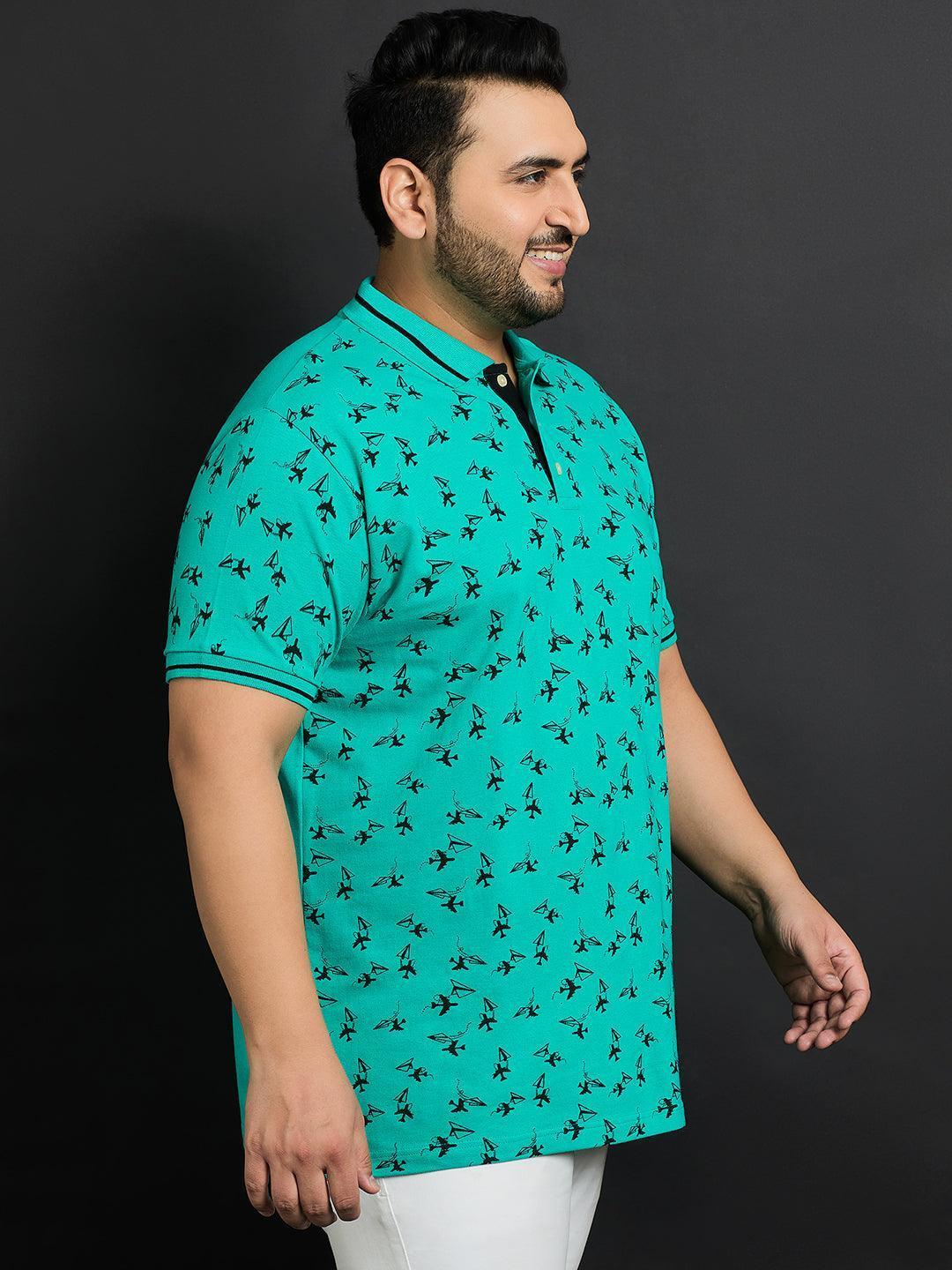 Men Plus Size Ntara Printed Polo Tshirt - Image 4