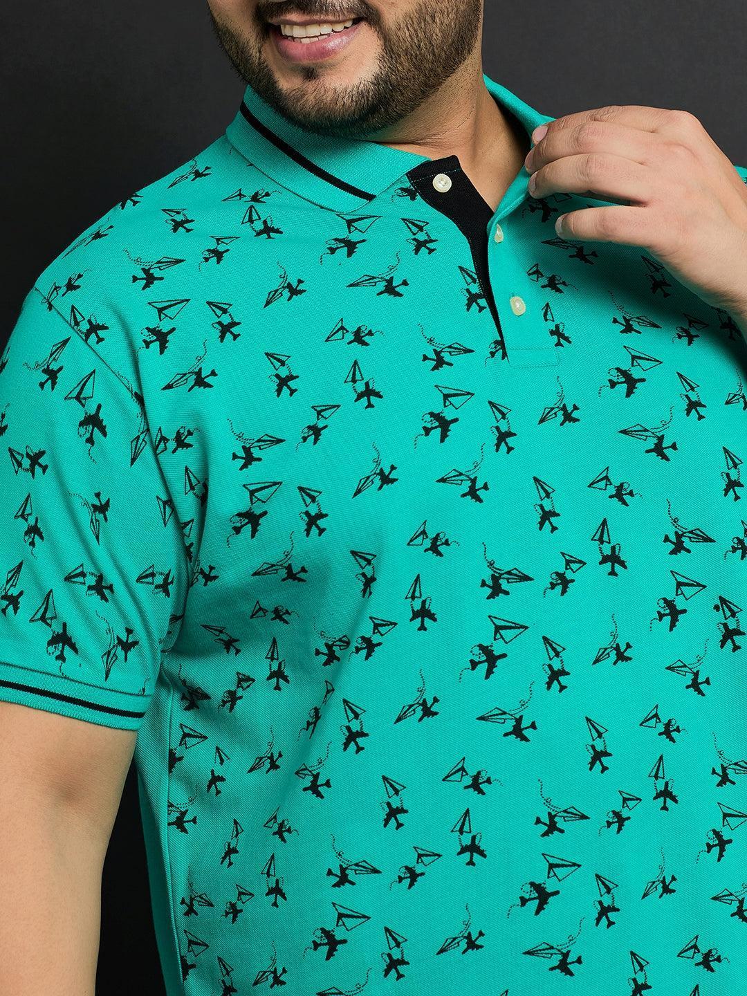Men Plus Size Ntara Printed Polo Tshirt - Image 6