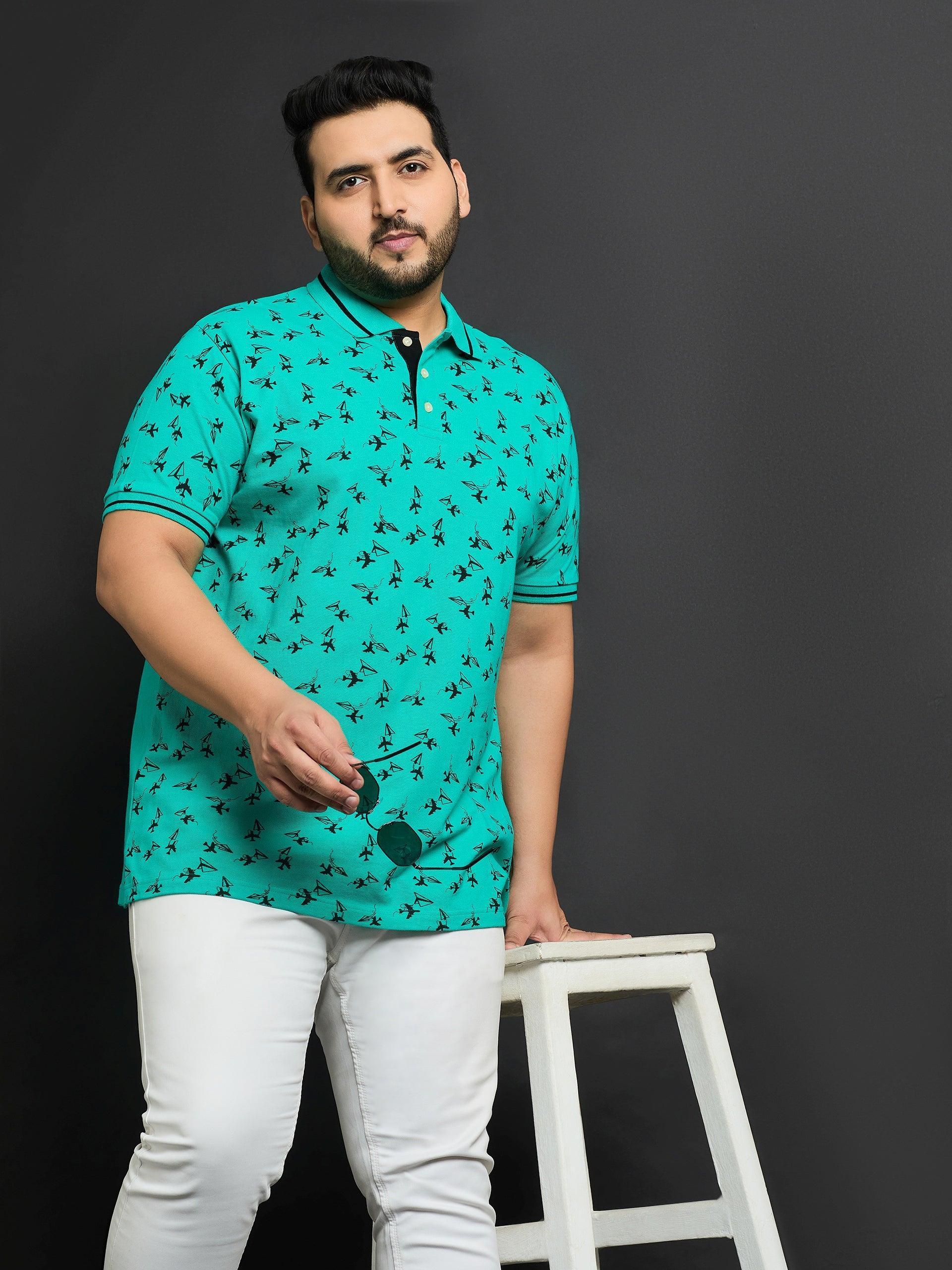 Men Plus Size Ntara Printed Polo Tshirt - Image 7