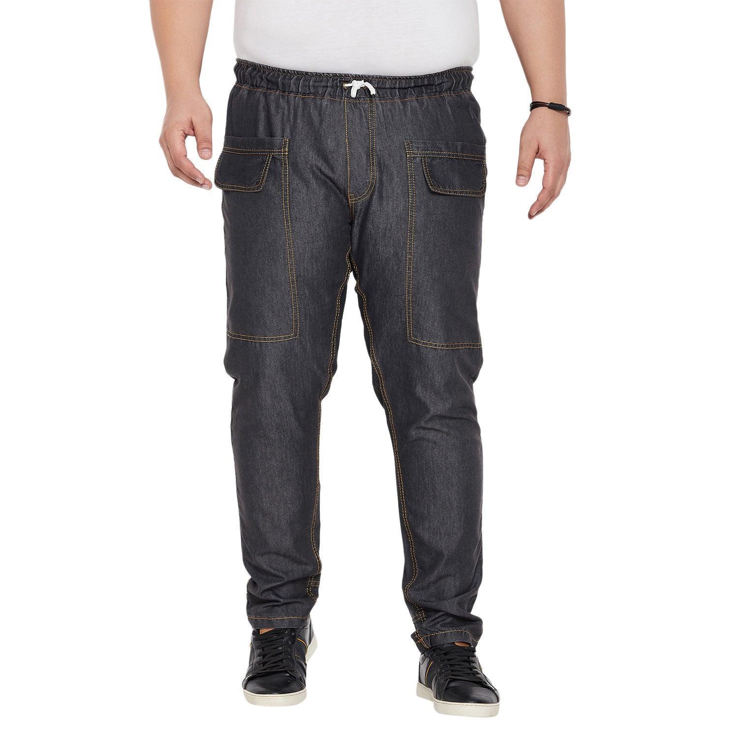 Men Plus Size Numan Solid Trouser