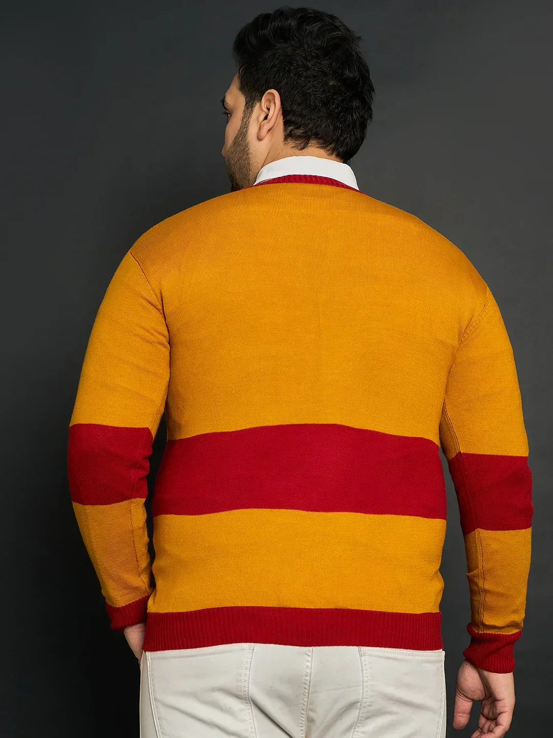 Men Plus Size Oatlands Colourblocked Sweater - Image 5