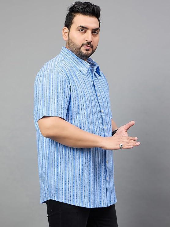 Men Plus Size Odin Striped Shirt - Image 3