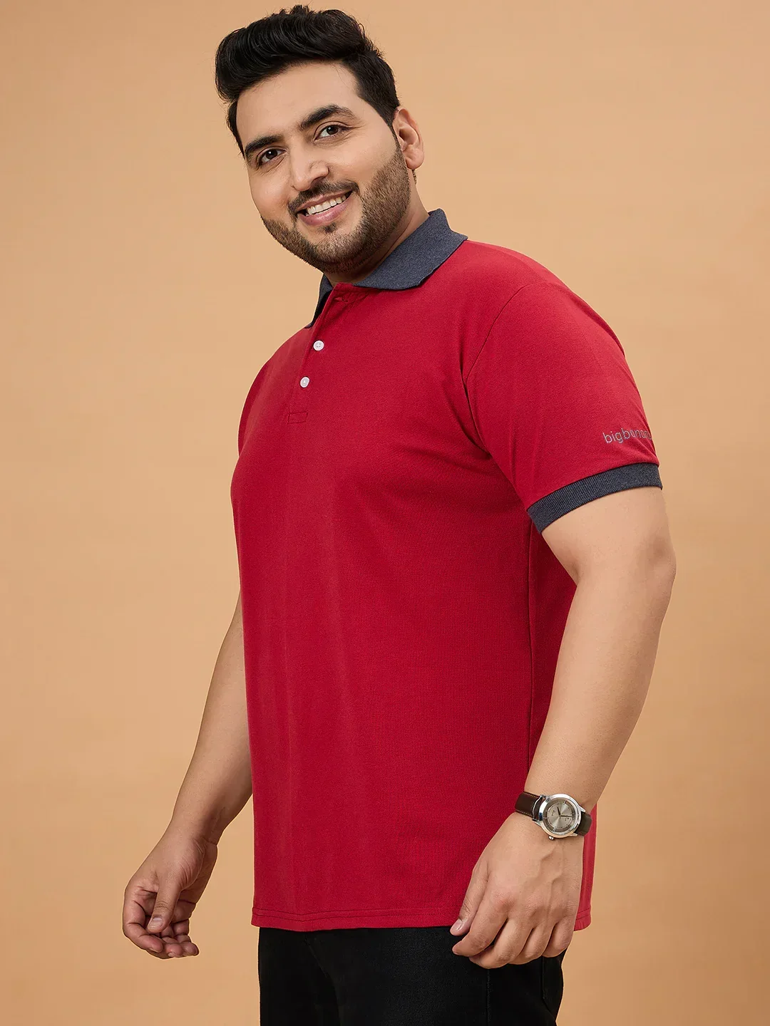Men Plus Size Orilo Solid Polo Tshirt - Image 5