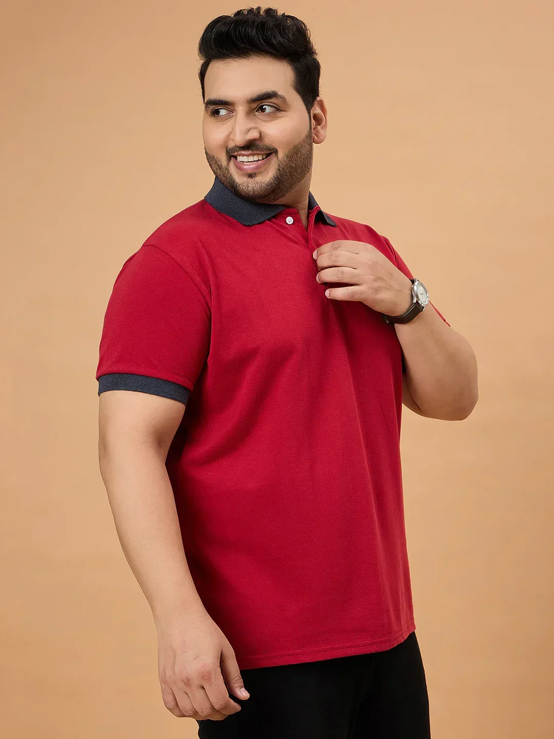 Men Plus Size Orilo Solid Polo Tshirt - Image 6