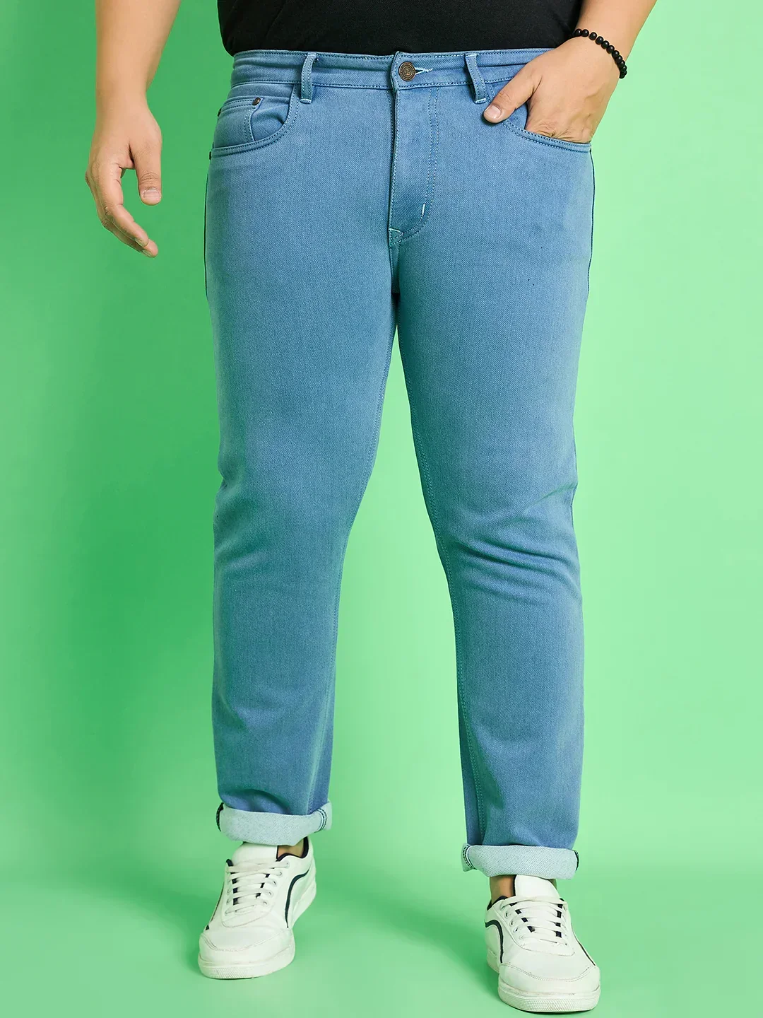 Men Plus Size Kaleb Solid Jeans - Image 2
