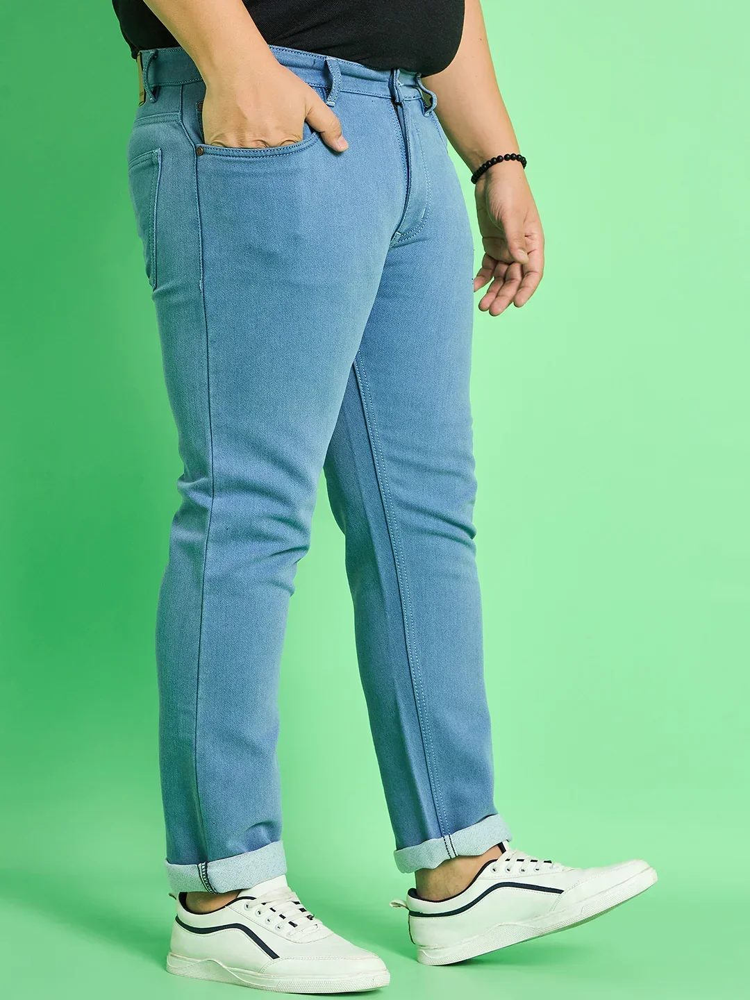 Men Plus Size Kaleb Solid Jeans - Image 4