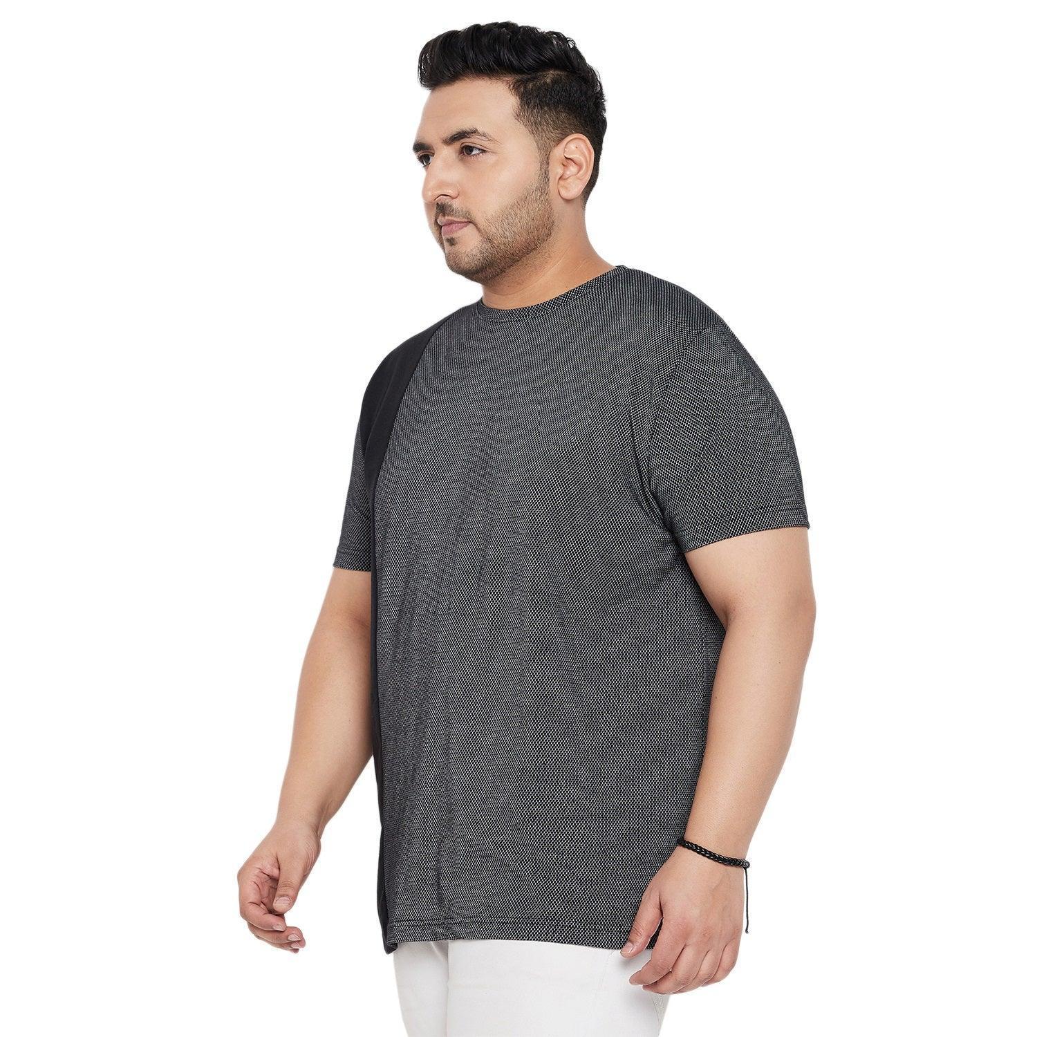 Men Plus Size Osip Textured Round Neck Tshirt - Image 3