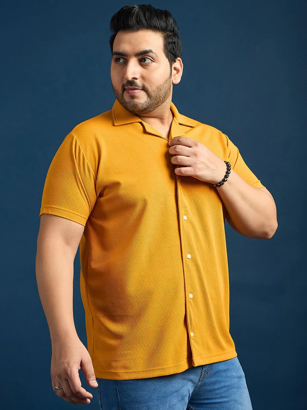 Men Plus Size Pacmo Solid Shirt - Image 4