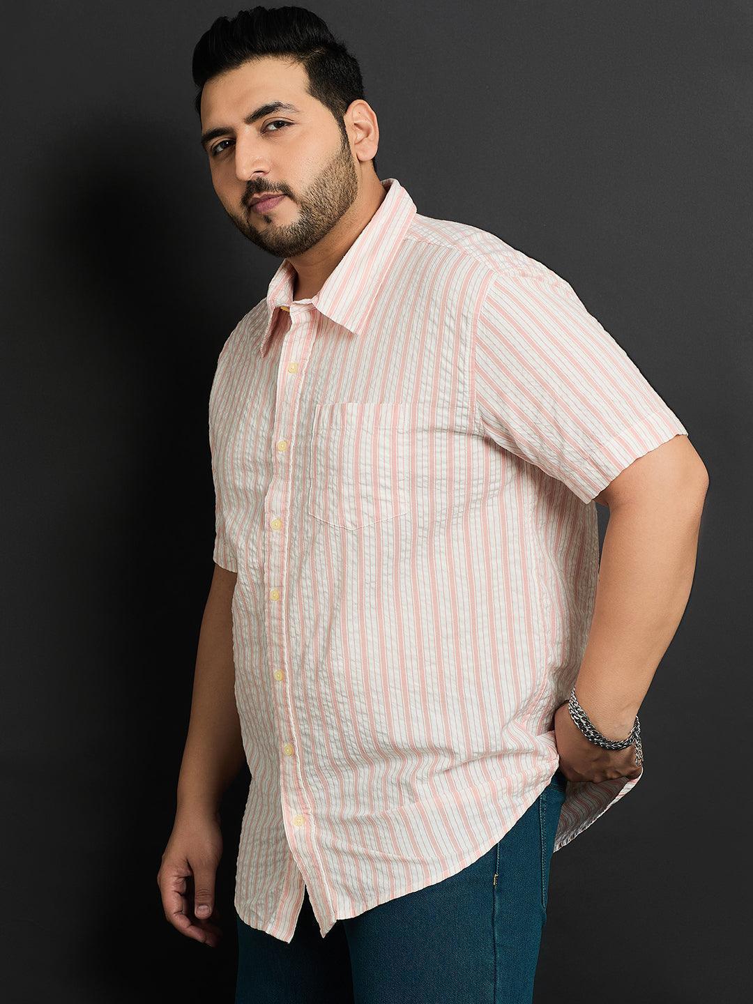 Men Plus Size Palmdale Striped Shirt - Image 3