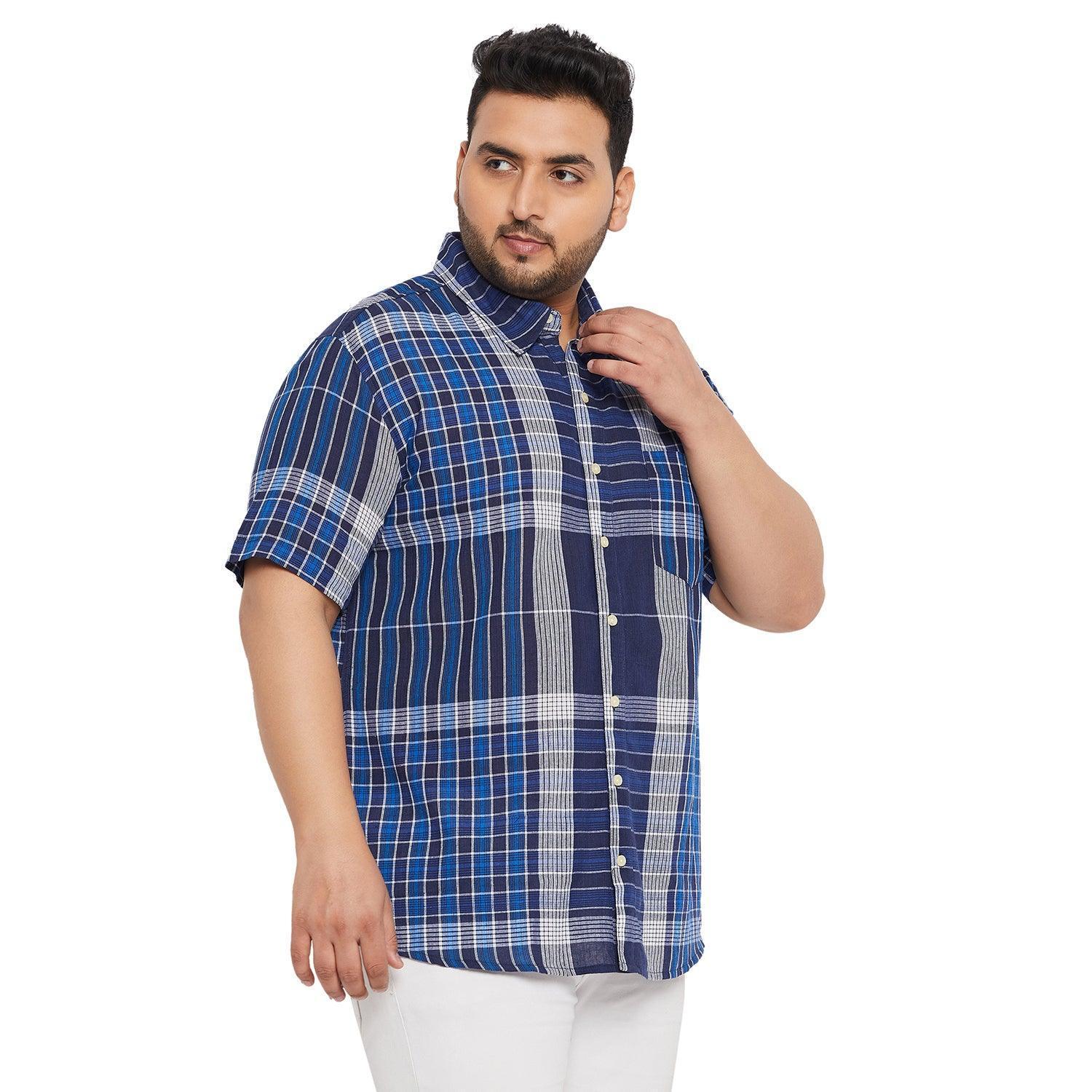 Men Plus Size Patrick Check Shirt - Image 4