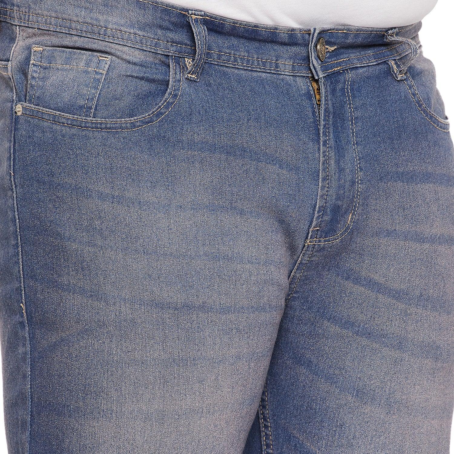 Men Plus Size Pedro Washed Jeans - Image 6