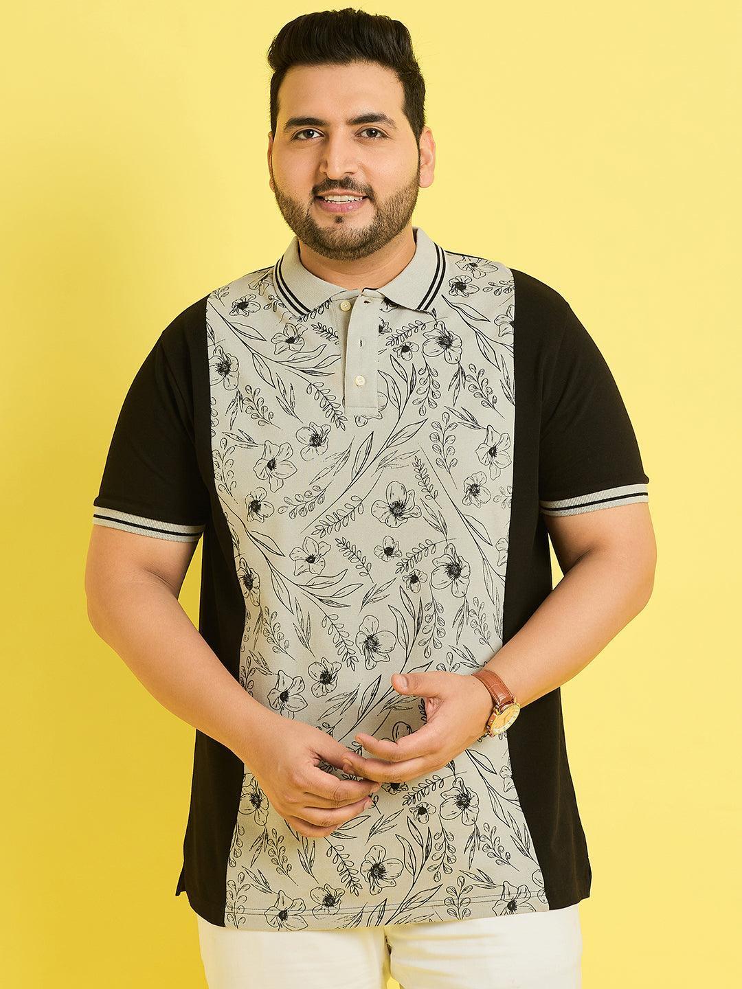 Men Plus Size Picos Colorblock Polo Tshirt - Image 3