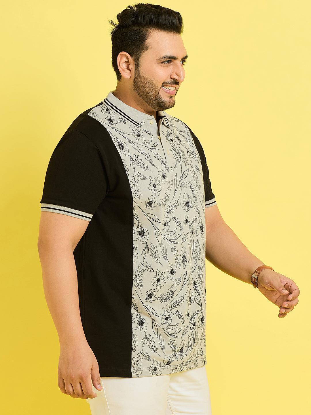 Men Plus Size Picos Colorblock Polo Tshirt - Image 5