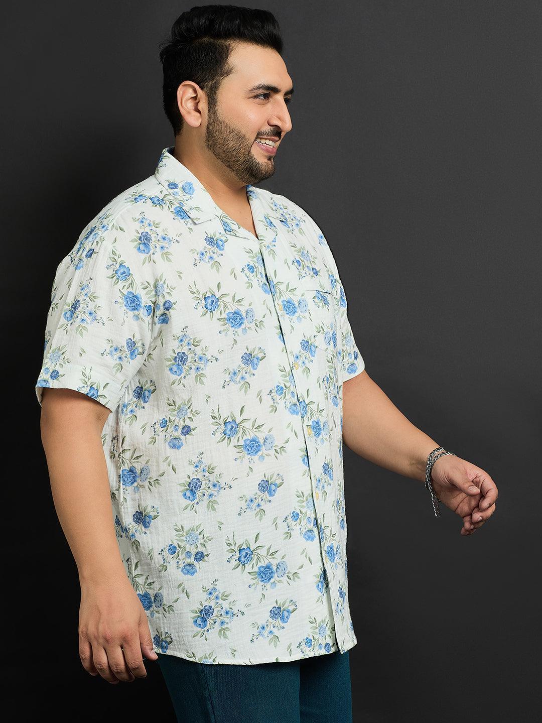 Men Plus Size Pisa Printed Shirt - Image 4