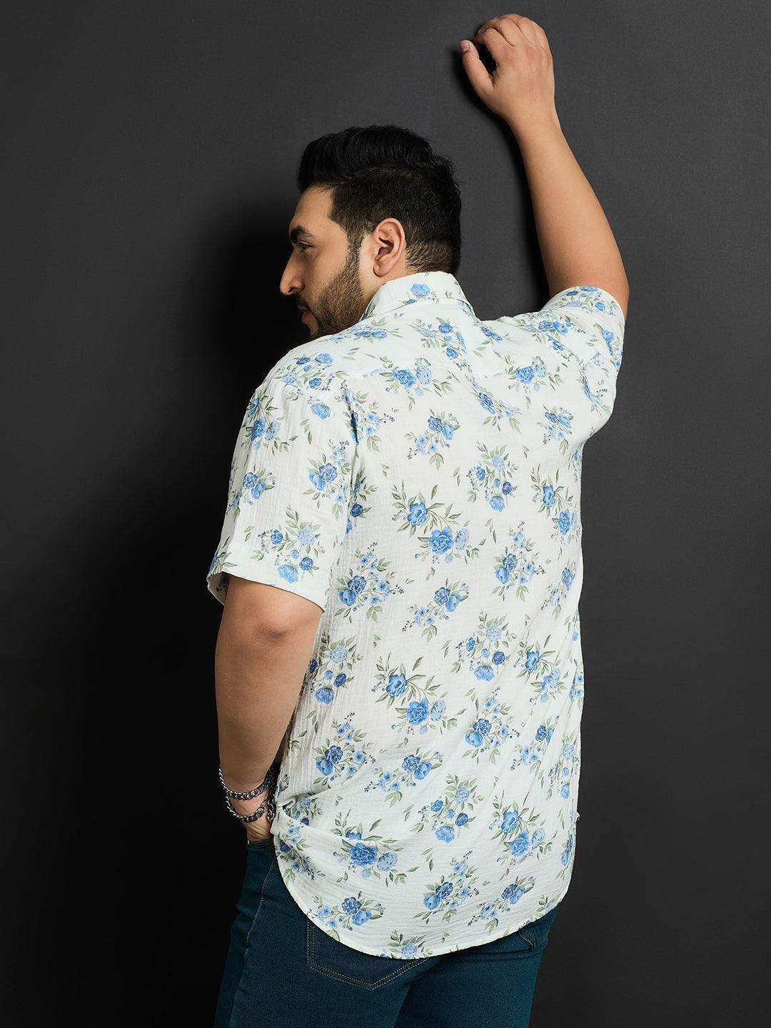 Men Plus Size Pisa Printed Shirt - Image 5
