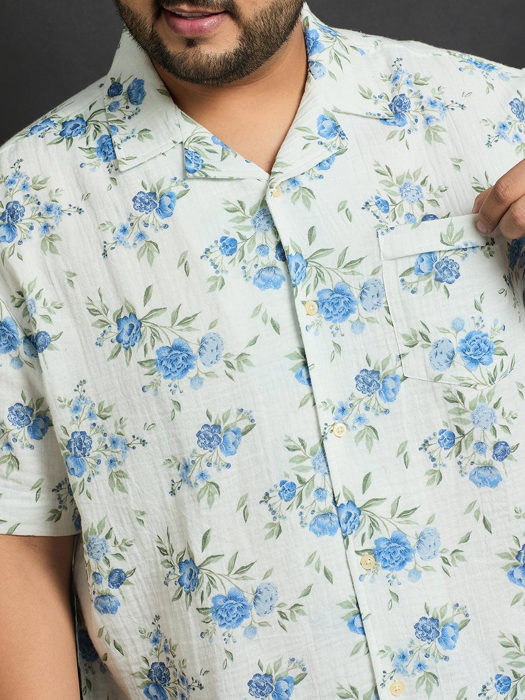 Men Plus Size Pisa Printed Shirt - Image 6