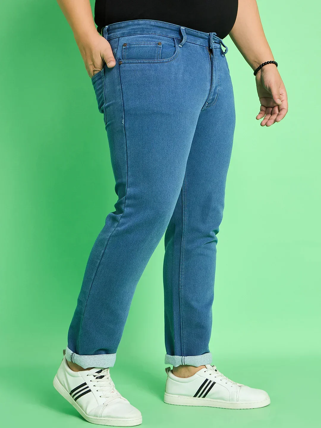 Men Plus Size Jorge Solid Jeans - Image 4