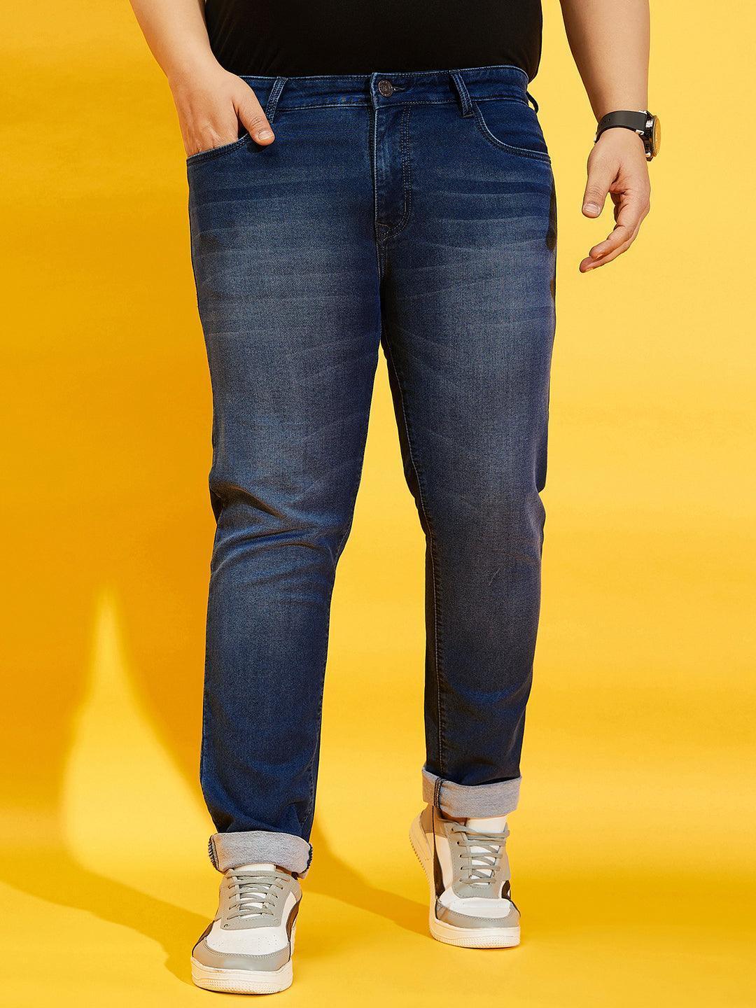 Men Plus Size Plural Solid Jeans